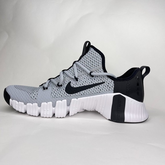 Nike Mens Free Metcon 3 Wolf Grey Black White Training Shoes Sz 12.5 CJ0861 090 - Picture 3 of 7